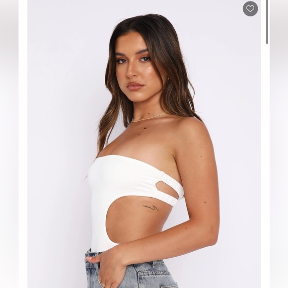 Cutting Corners White Bodysuit - Picture 3 of 4